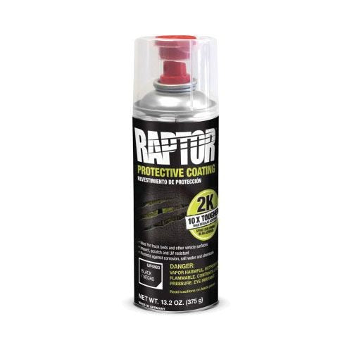 UPOL 4883 - RAPTOR 2K AEROSOL BLACK SPRAY - 13.2OZ