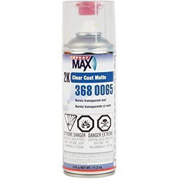 SPRAYMAX 3680065 - 2K CLEAR COAT MATTE SPRAY CAN - 11.2OZ