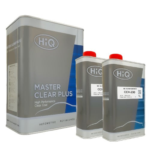 HIQ MASTER CLEAR PLUS - MID SOLIDS 2TO1 AUTOMOTIVE CLEAR COAT - 4L - KIT