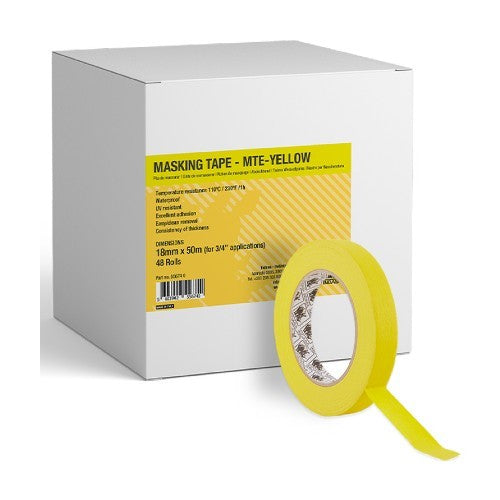 INDASA 556771 - YELLOW AUTOMOTIVE MASKING TAPE 36MM (1-1/2 IN) - 24PK
