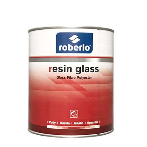 ROBERLO 66257 RESIN GLASS - FIBERGLASS REINFORCED POLYESTER PUTTY - 3 L