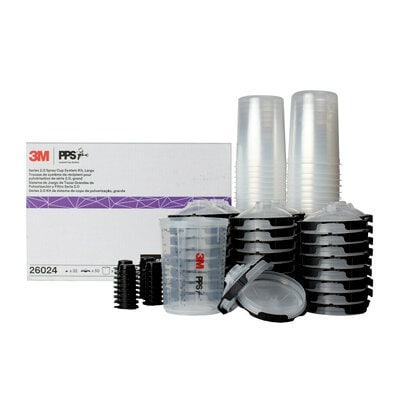 3M 26024 - PPS CUP LINER KIT - 850ML / 28.7OZ - 50PK