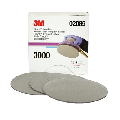 3M 02085 - TRIZACT FOAM DISC HOOKIT 6IN - P3000 - 15PK