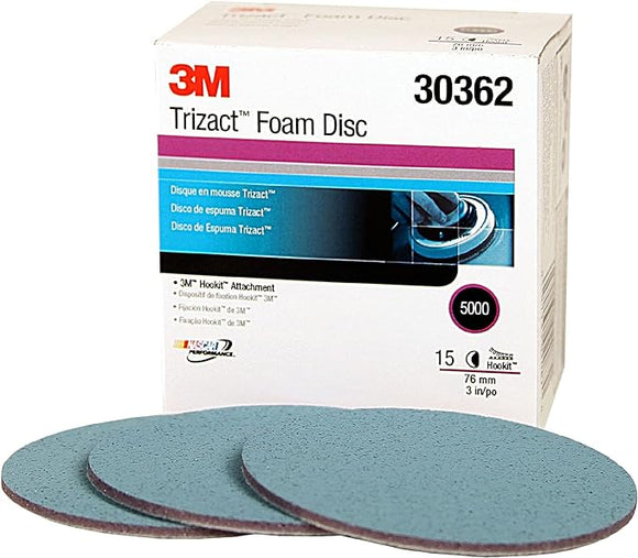 3M 30662 - TRIZAC FOAM DISK HOOKIT 6IN - P5000 - 15PK