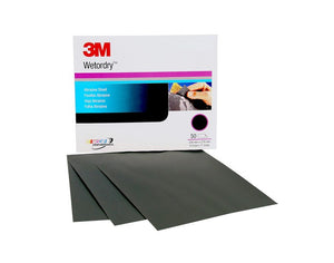 3M 02036 - WETORDRY PAPER SHEETS 9IN X 11IN - 600 GRIT 50PK