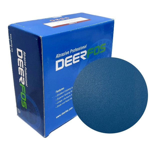 DEERFOS 15046 - DEER BLUE 6IN SANDING DISC HOOK N LOOP P1200 - 50PK
