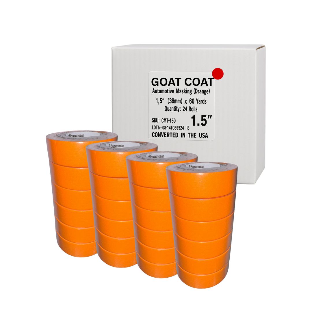 GOAT OMT-150-24PK - ORANGE MASKING TAPE 1-1/2IN - 24PK