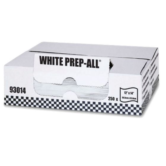 MDI 93014 - PREP-ALL FLAT SUPREME- LOW LINT WHITE TOWEL - 12X14IN - 250PK