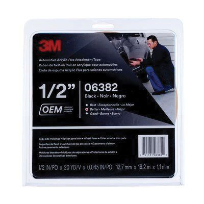 3M 06382 ACRYLIC PLUS ATTACHMENT TAPE 1/2 IN 20 YRD ROLL