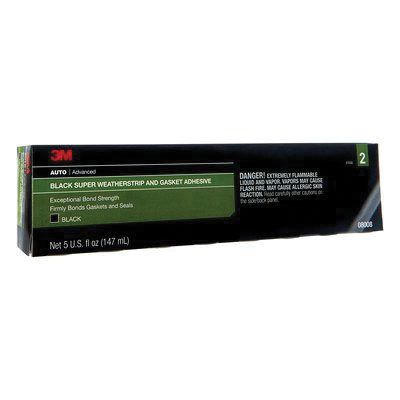 3M 08008 - SUPER WEATHERSTRIP AND GASKET ADHESIVE - BLACK - 5OZ TUBE