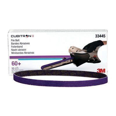 3M 33445 - PURPLE FILE BELT 1/2W  X 18L IN - 60 GRIT - 10PK