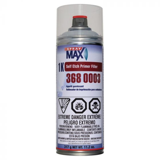 SPRAYMAX 3680003 - 1K SELF-ETCH PRIMER GRAY SPRAY CAN - 11.2OZ