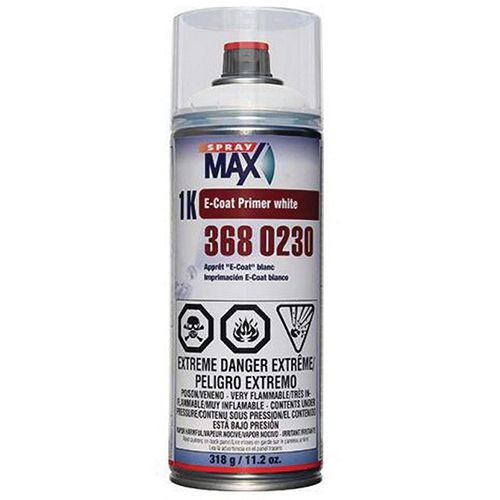 SPRAYMAX 3680230 - 1K E-COAT PRIMER WHITE SPRAY CAN - 11.2OZ
