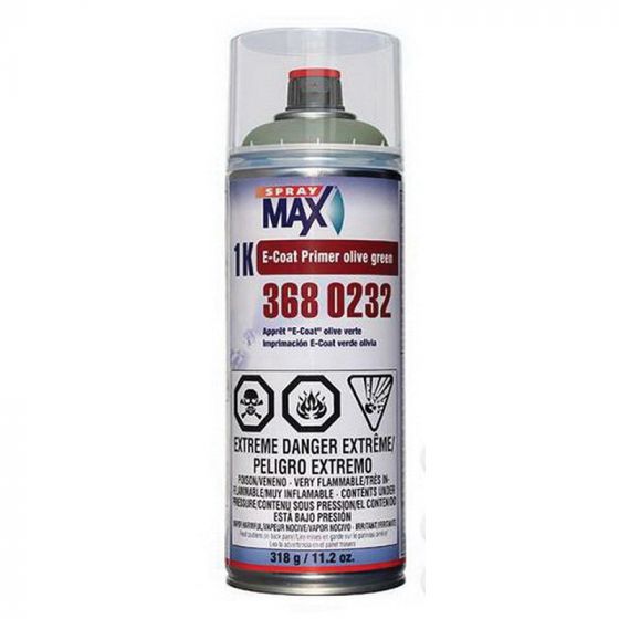 SPRAYMAX 3680232 - 1K E-COAT PRIMER OLIVE GREEN SPRAY CAN - 11.2OZ