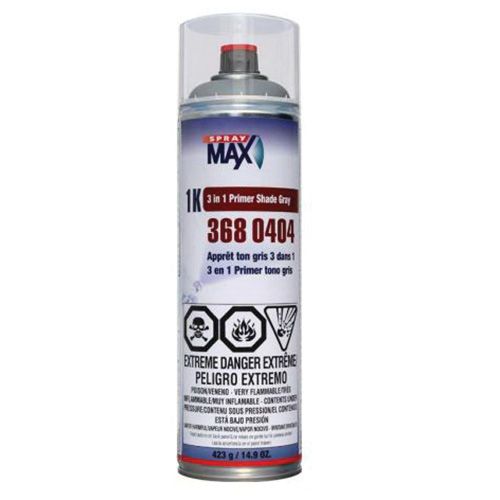 SPRAYMAX 3680404 - 1K 3IN1 PRIMER MATTE GRAY SPRAY CAN - 14.9OZ