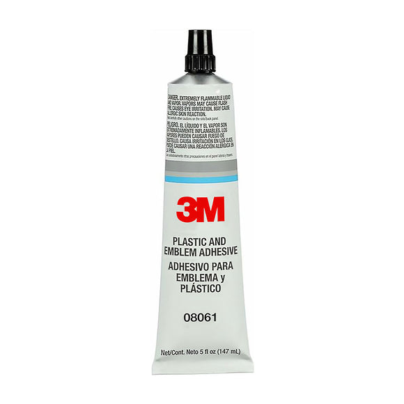 3M 08061 EMBLEM ADHESIVE / GLUE - CLEAR - 50Z