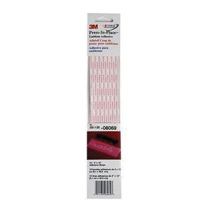 3M 08069 - TRANSFER PRESS-IN-PLACE EMBLEM ADHESIVE - 2IN X 12IN - 6PK