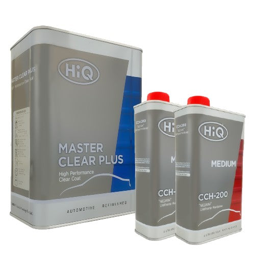 HIQ MASTER CLEAR PLUS - MID SOLIDS 2TO1 AUTOMOTIVE CLEAR COAT - 4L - KIT