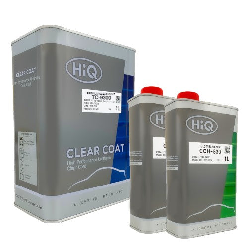 HIQ TC-9300 - SUPER PREMIUM HIGH SOLIDS 2TO1 AUTOMOTIVE CLEAR COAT - 4L - KIT