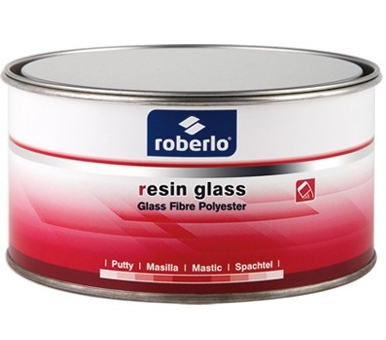 ROBERLO 65935 RESIN GLASS - FIBERGLASS REINFORCED POLYESTER PUTTY - 1.5 KG