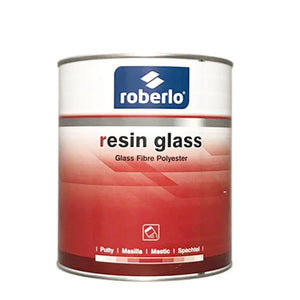 ROBERLO 66257 RESIN GLASS -  FIBERGLASS REINFORCED POLYESTER PUTTY - 3 L