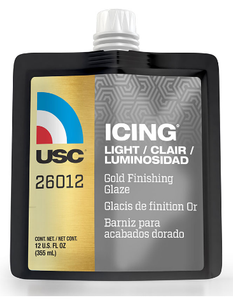 USC 26012 ICING LITE GOLD FINISHING GLAZE 12OZ BAG