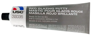 USC 32035 RED GLAZING PUTTY 1LB TUBE