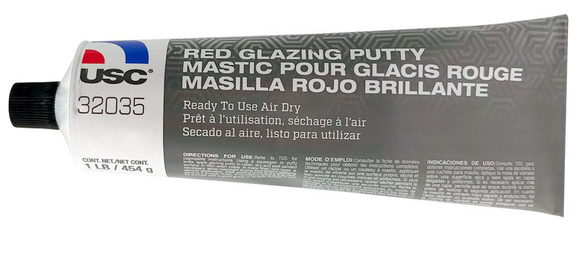 USC 32035 RED GLAZING PUTTY 1LB TUBE